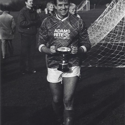 Platt FC - Rob Gilbert lifts Smiths Charity Cup (Intermediate) as Platt Reserves Captain 1992