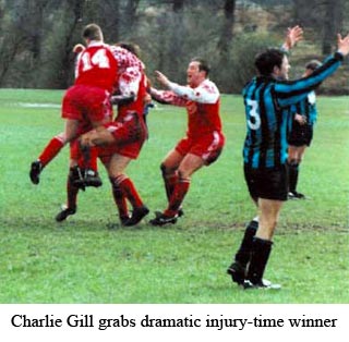 Charlie Gill grabs dramtic injury-time winner in Sevenoaks Senior Charity Cup Final 1994