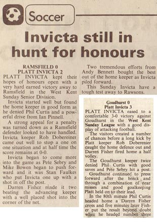 Invicta still in hunt for honours