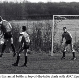 Platt FC - Rick Skilman in action against AFC Egerton at Stonehouse Ground