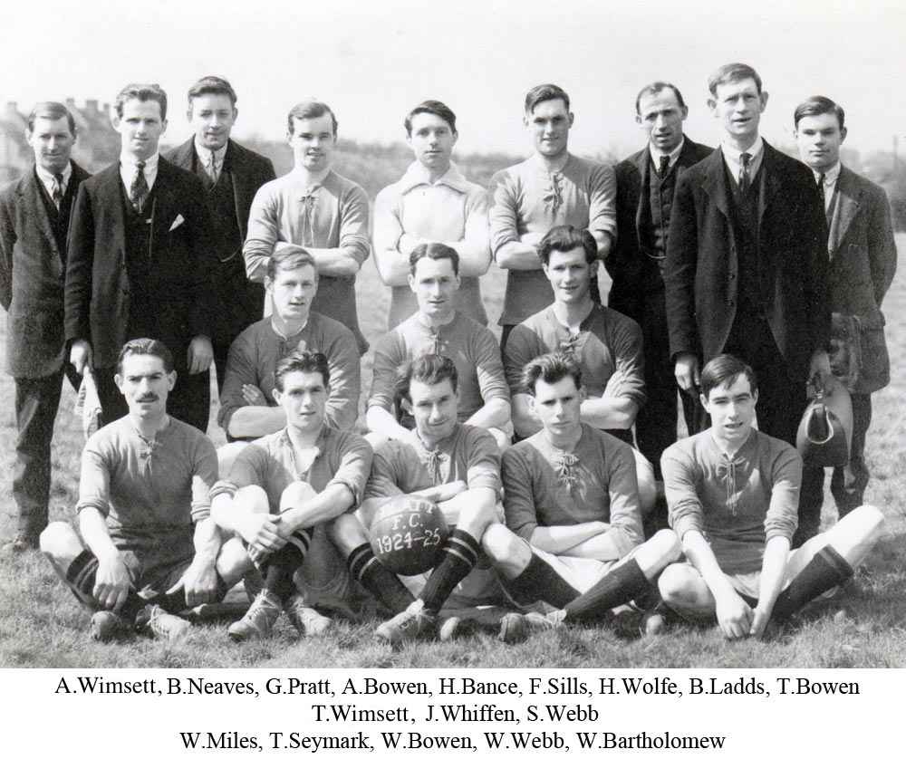 Team photo of Platt FC from 1924 who at the time were playing in the Maidstone league