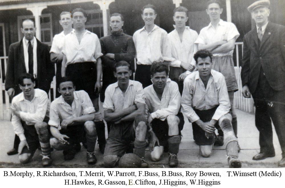 Team photo of Platt FC from 1946