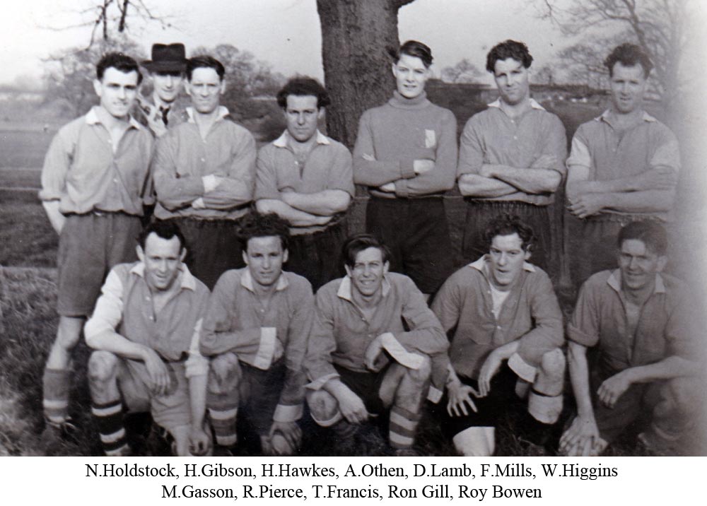 Team photo of Platt FC from 1947