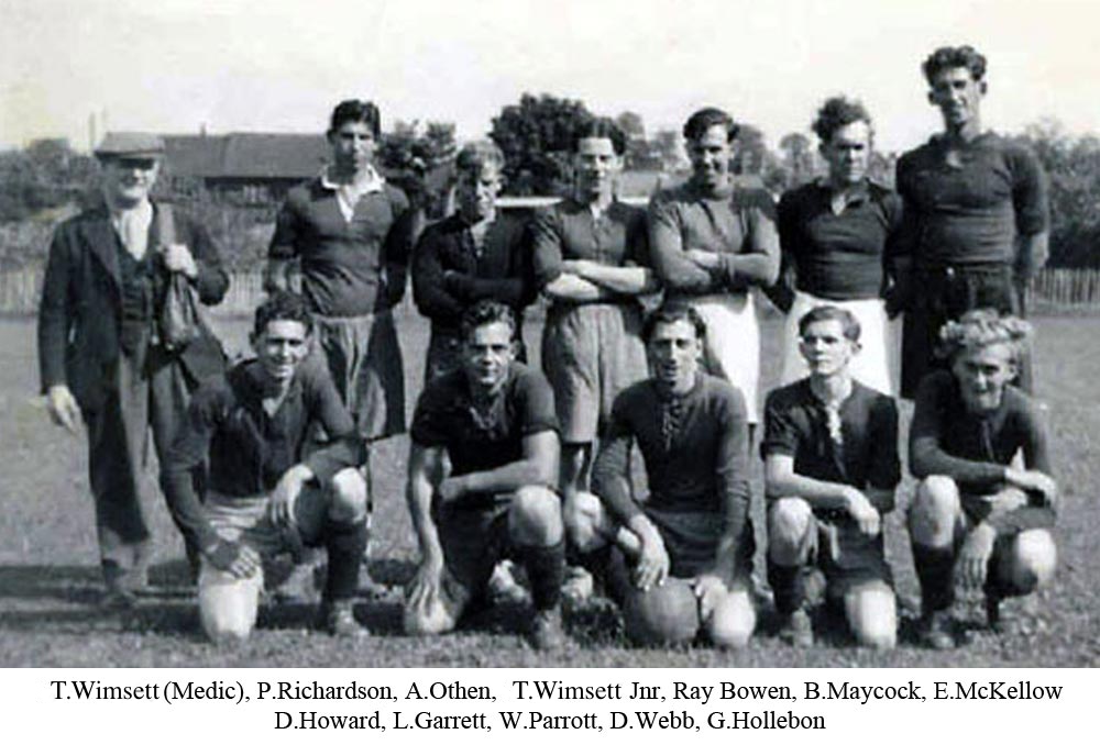 Team photo of Platt FC from 1948