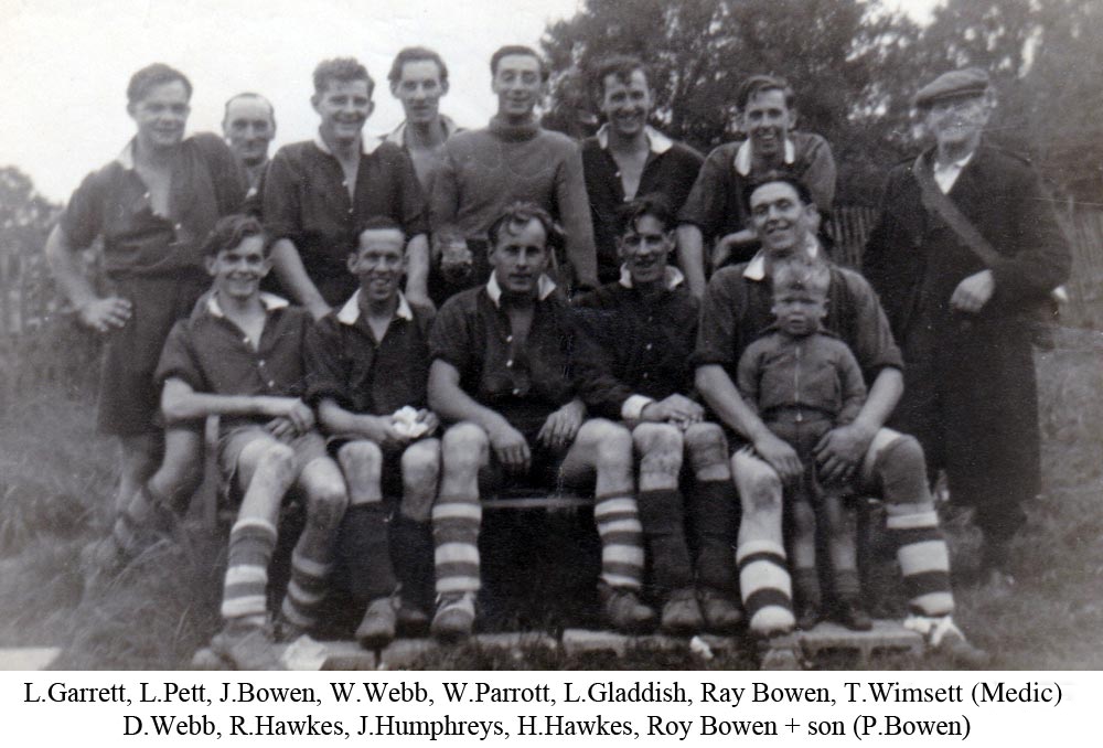 Team photo of Platt FC from 1948