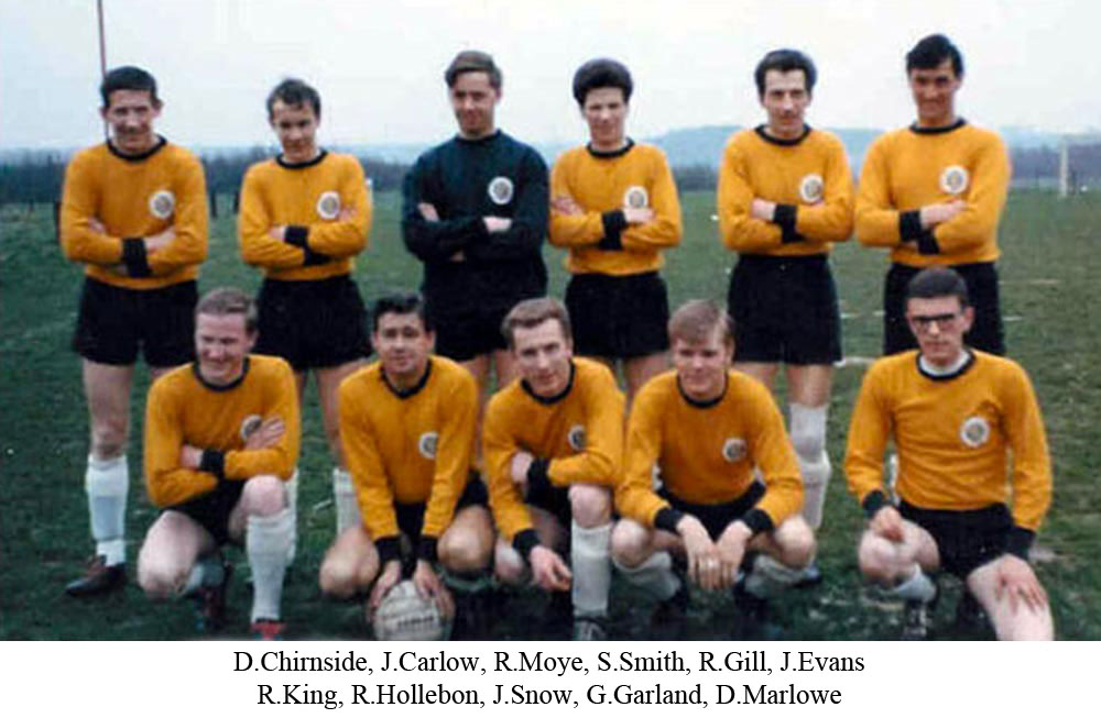 Team photo of Platt FC from 1965