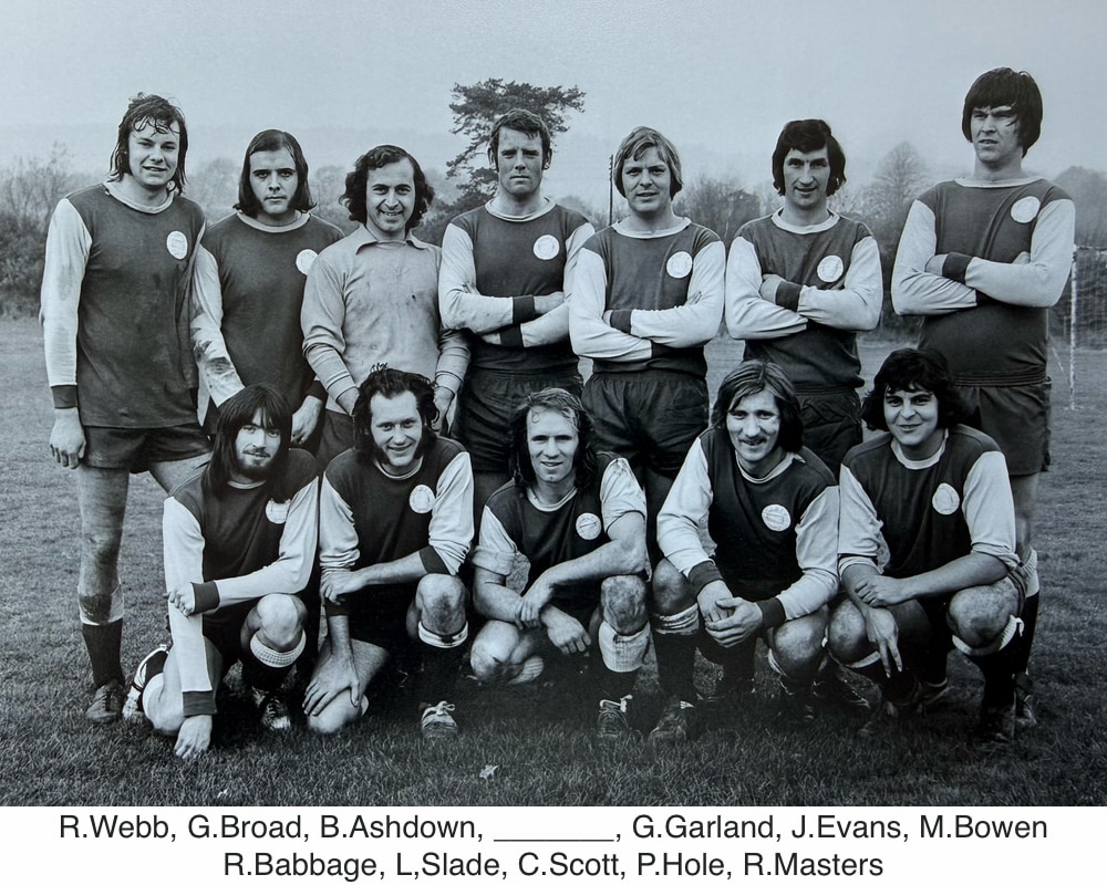 Team photo of Platt FC from 1972