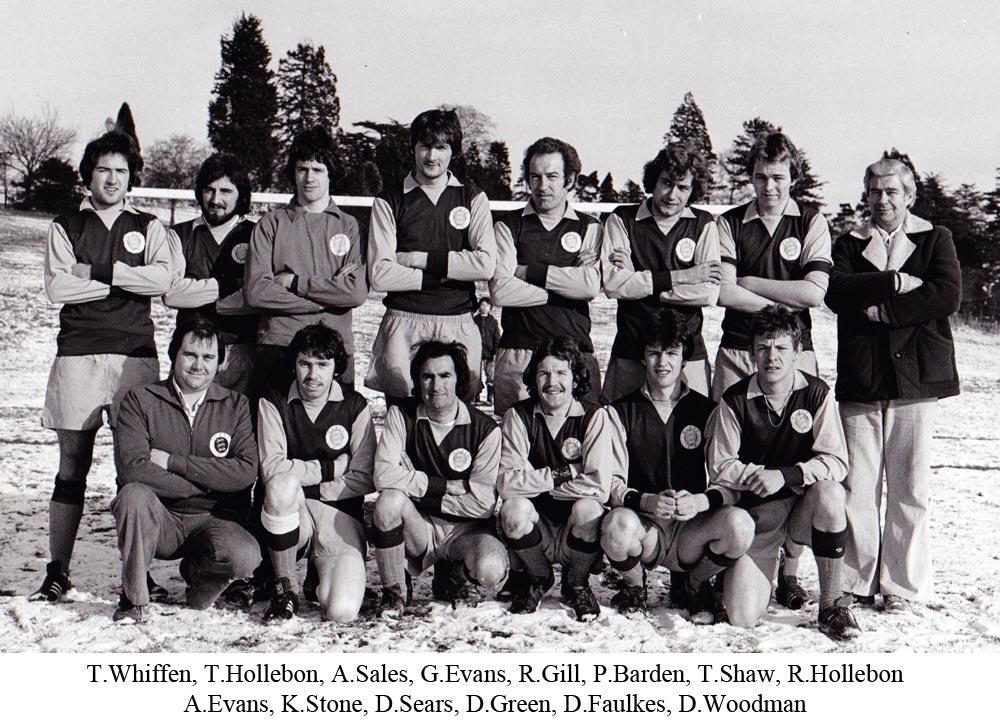 Team photo of Platt FC from 1978