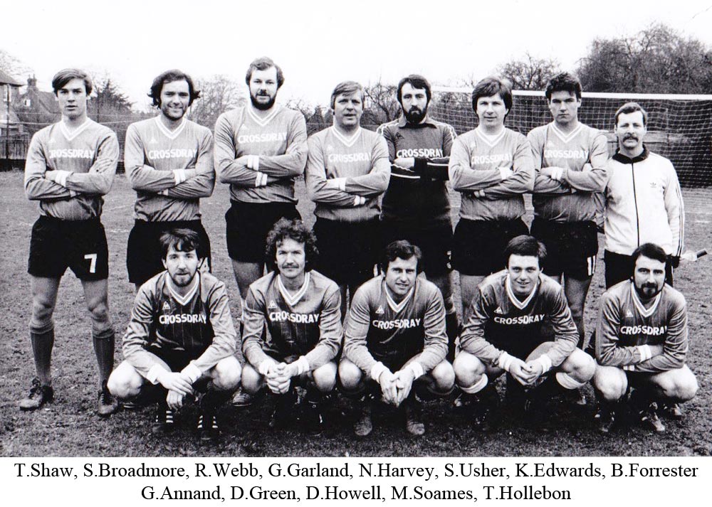 Team photo of Platt FC from 1983