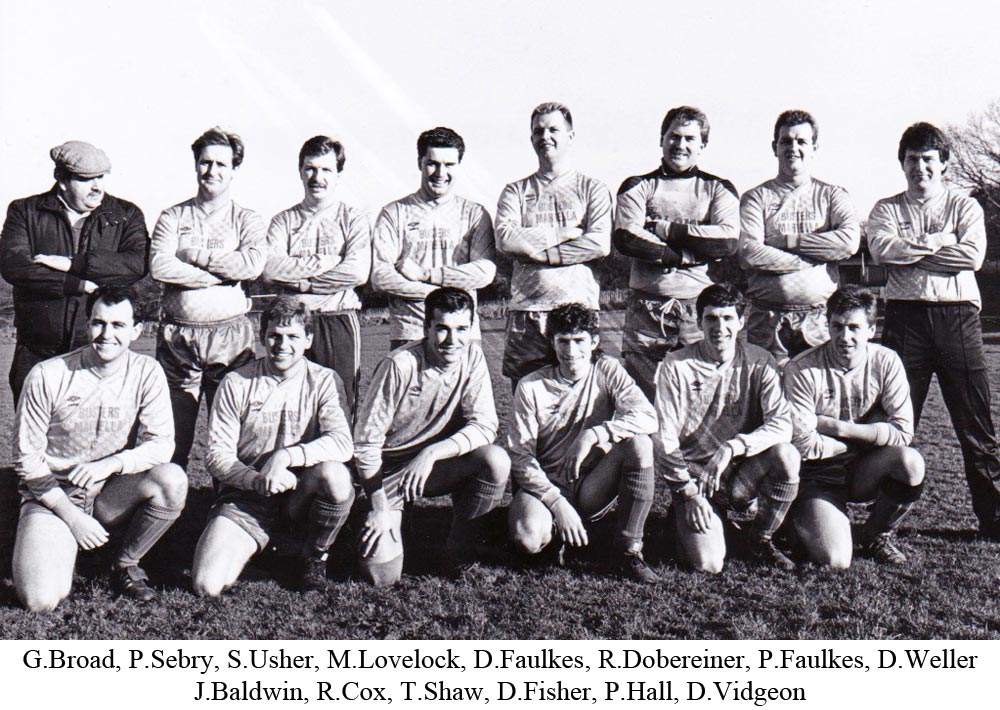 Team photo of Platt FC from 1988