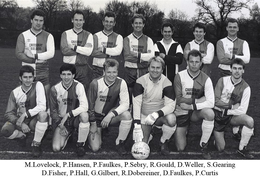 Team photo of Platt FC from 1991