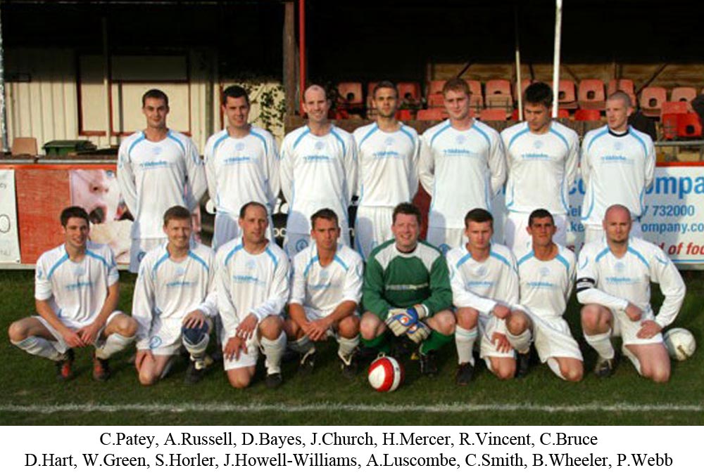 Team photo of Platt Reserves prior to their Tunbridge Wells Charity Intermediare Cup Final, beating the Swan (Edenbridge) 4-0 at the Culverden Stadium in 2011