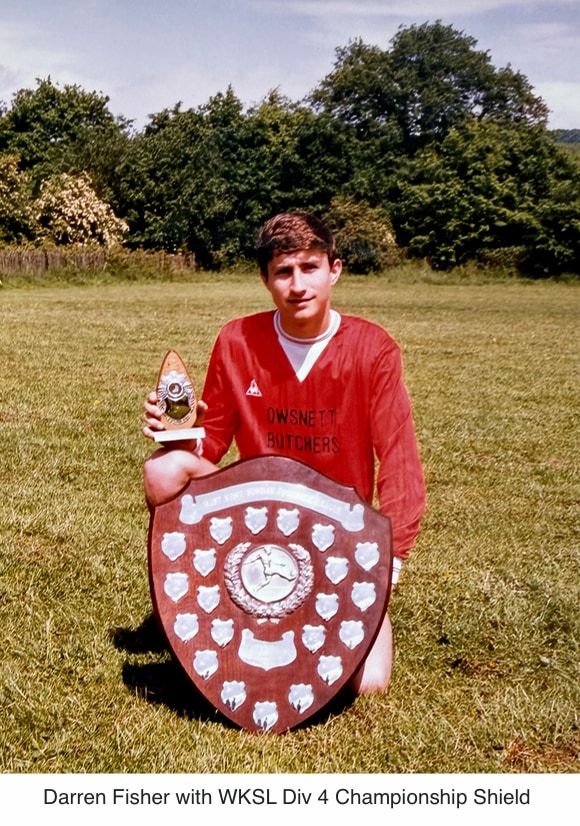 Darren Fisher with WKSL Div 4 Chamionship Shield and individual medal 1985