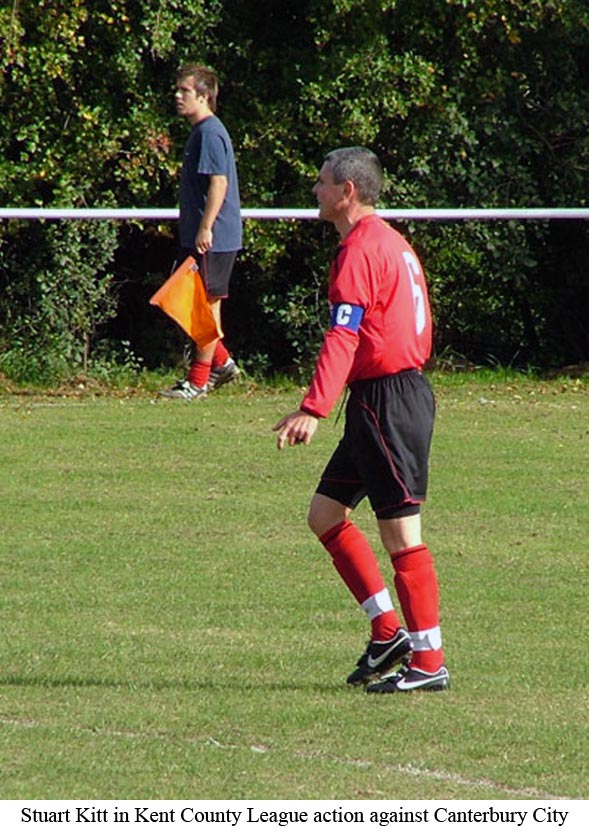 Platt captain Stuart Kitt during Kent County League game against Canterbury City in 2007
