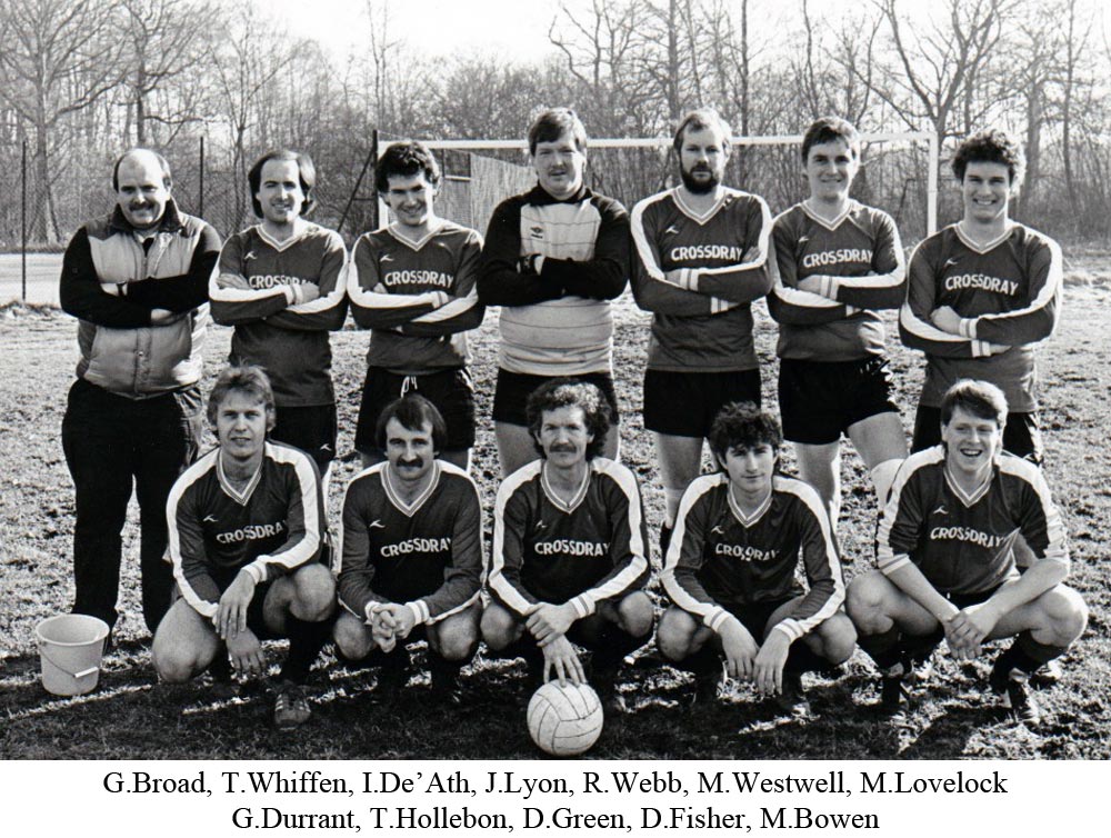 Team photo of Platt FC from 1986