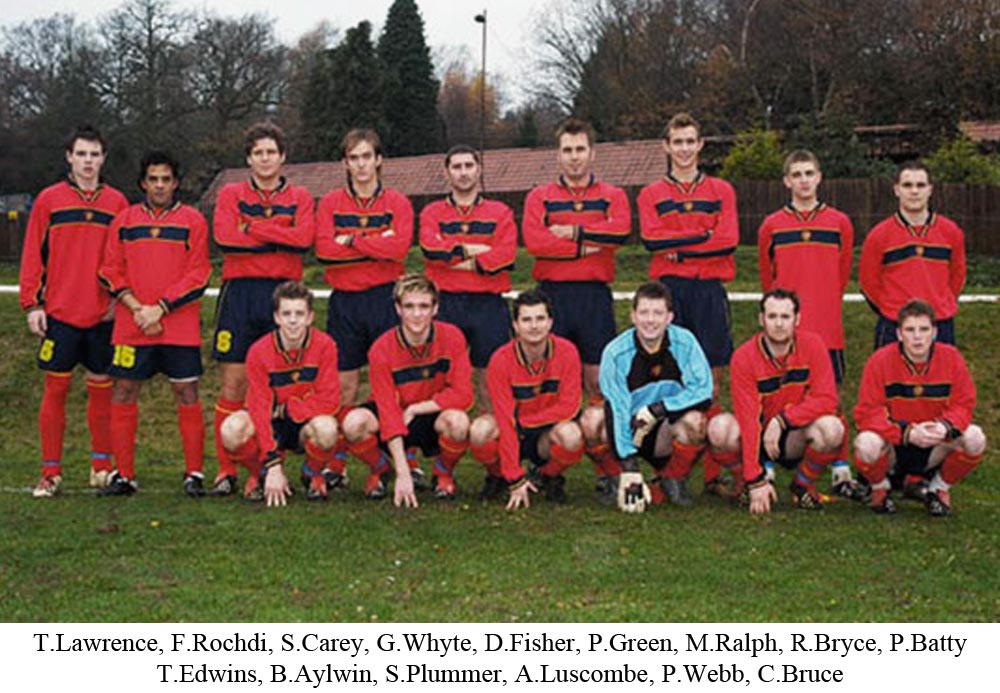 Team photo of Platt FC from 2003