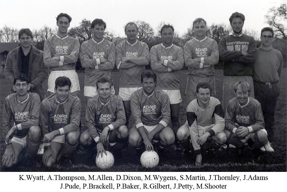 Team photo of Platt Reserves from 1992