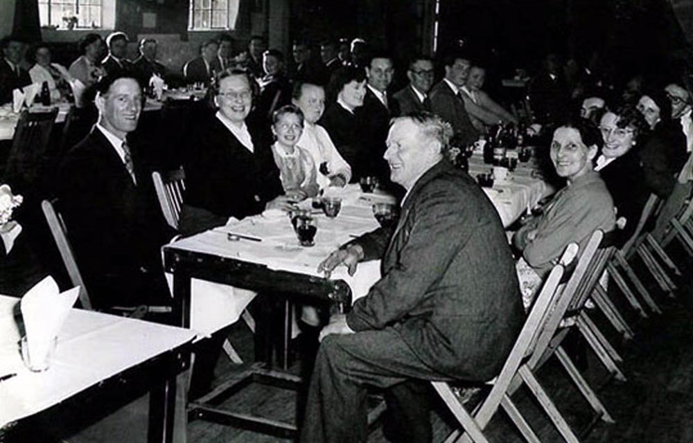 End of season Platt FC dinner in 1956