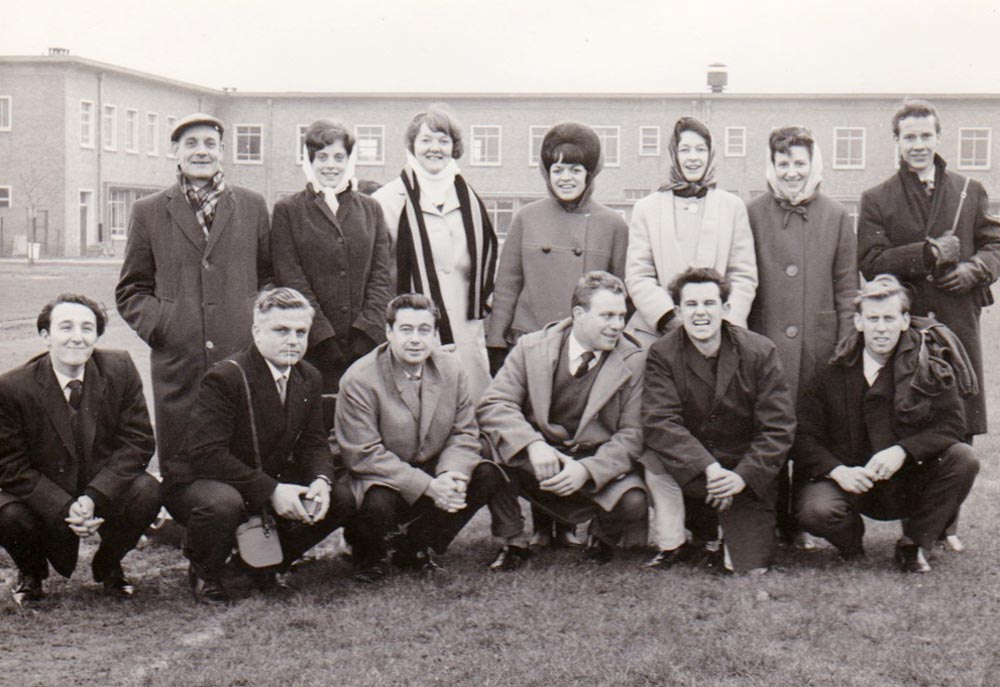 Platt FC players and wives on tour in Belgium 1964