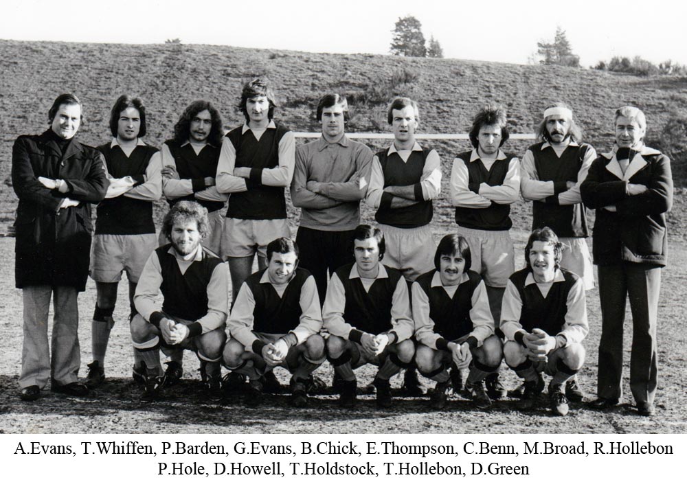 Photo of Platt FC, winners of the Smiths Senior Cup in 1976