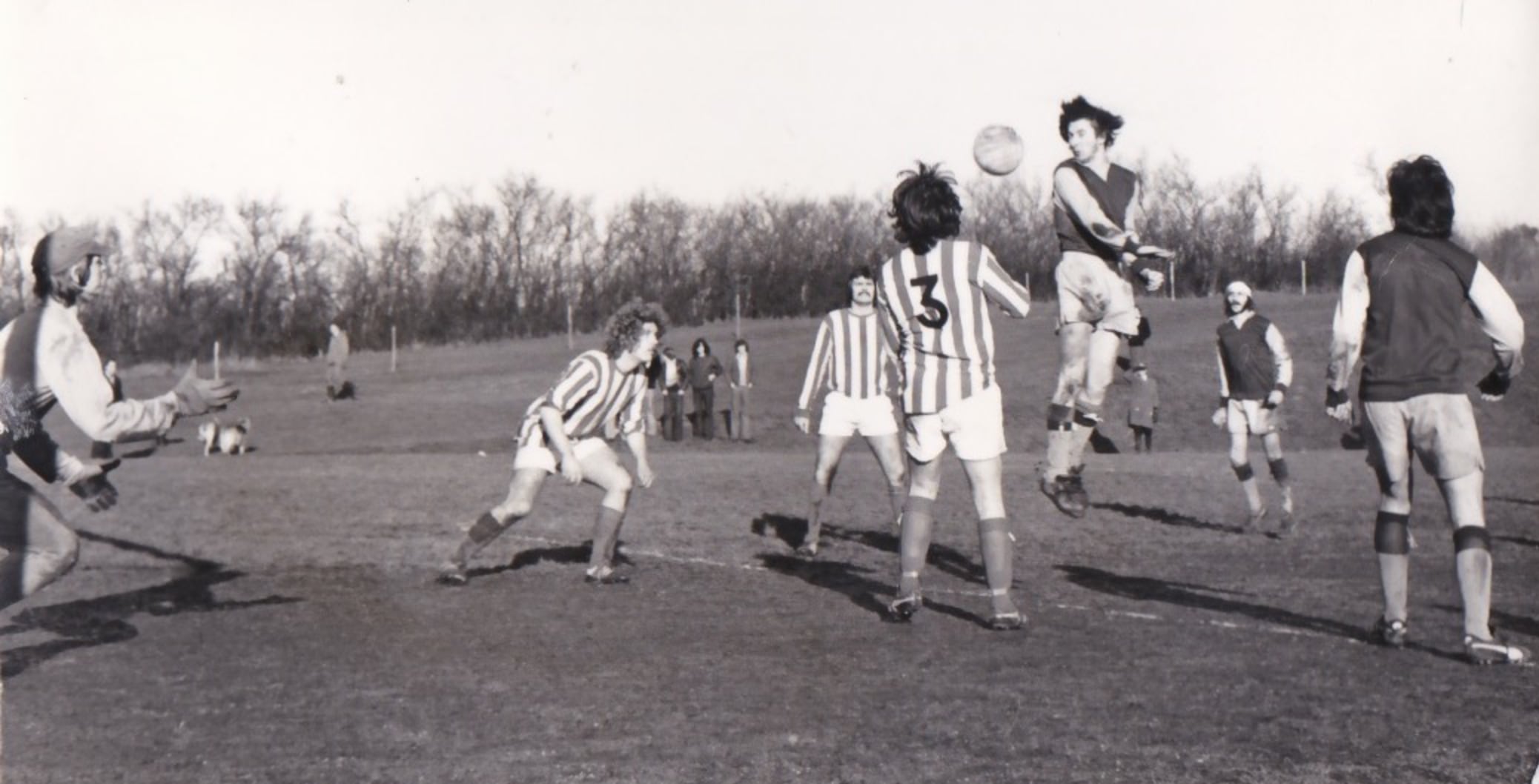 Chris Benn scoring his hat-trick goal in the Smiths Senior Cup Final of 1976