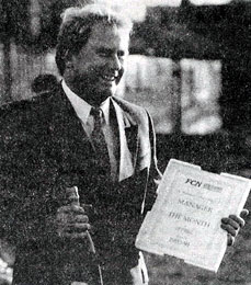 Rob Dobereiner wins the 1992-93 Kent County Manager of the Year award