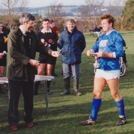 Rob Gilbert with Smiths Cup 1991-92